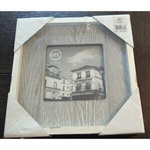 NWT NIP Wood-Grain Panel Look Picture Frame Gray 5 X 5 Inch Square Shelf Wall